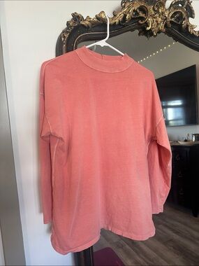 100% Cotton Non Toixc Tee by Free People - in calm coral